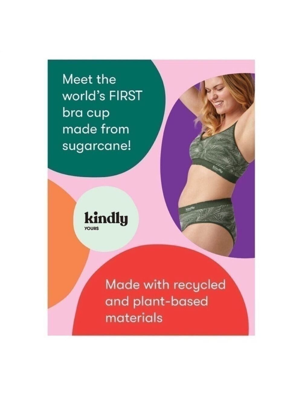 Kindly Yours caged v-neck sustainable seamless camo bralette size large - Picture 5 of 8